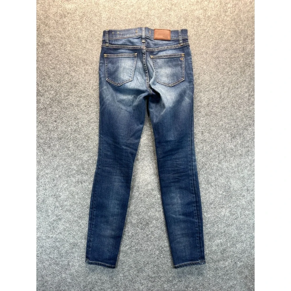 Madewell‎ Jeans Women's 26 Skinny Skinny Dark Blue Stretch Mid Rise Denim Pants